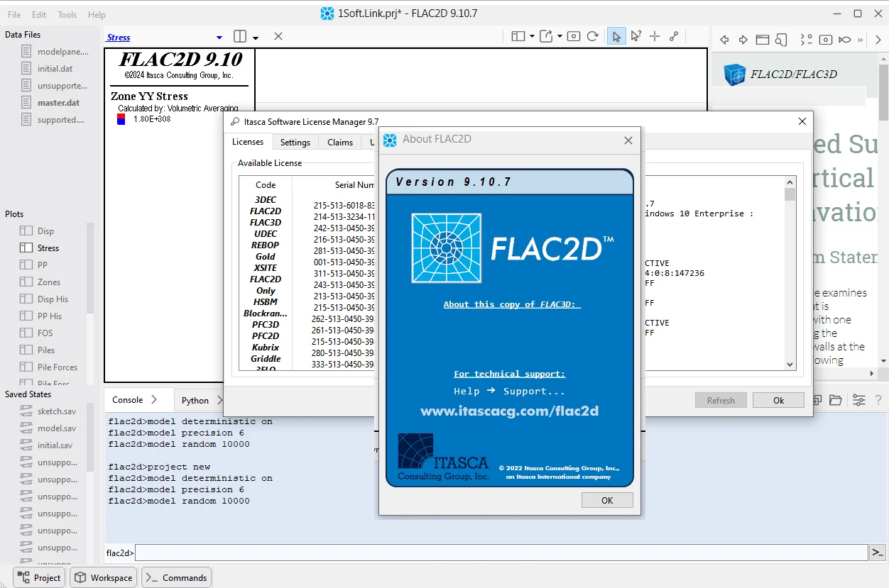 Download Itasca FLAC2D
