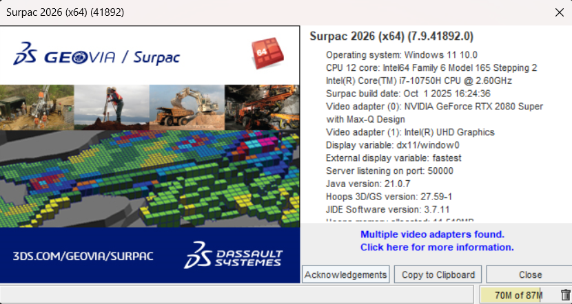 GEOVIA Surpac