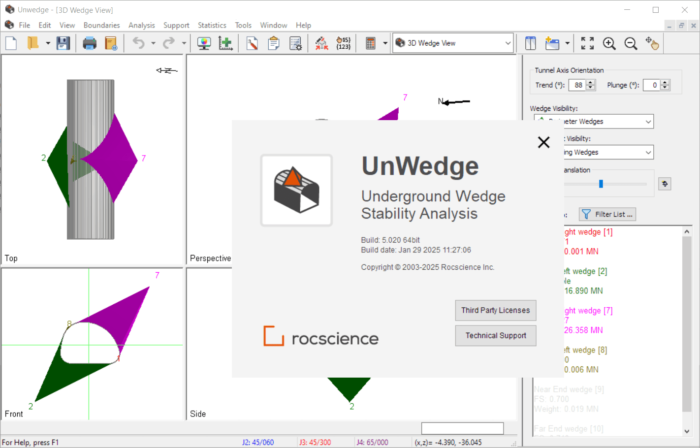 Rocscience UnWedge