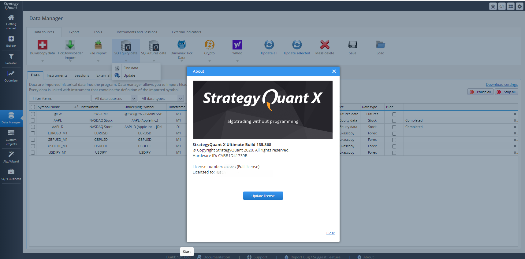 StrategyQuant X