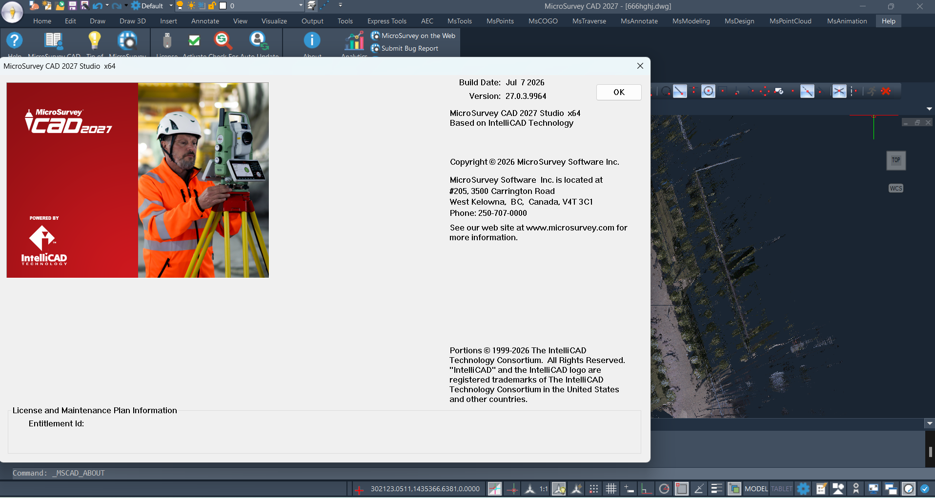 MicroSurvey CAD v27