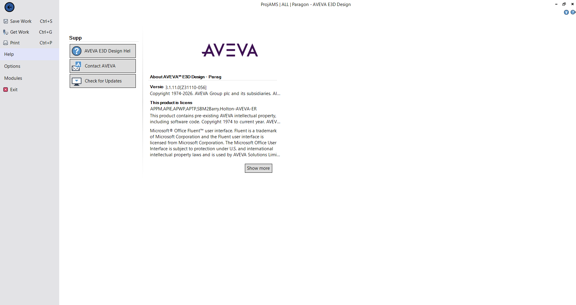 AVEVA E3D Design v3.1